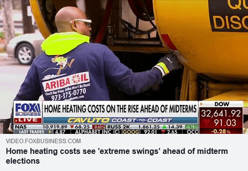 Home heating costs see 'extreme swings' ahead of midterm elections